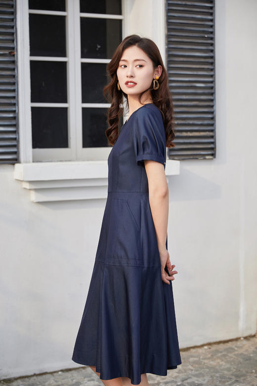 奇威  天丝仿牛仔连衣裙0DB03110 商品图5