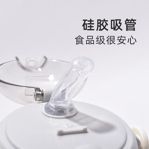 新品高颜值可爱女生水杯儿童带吸管塑料便携水壶夏天超萌学生杯子980mL YXRY60127 商品图3