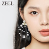 ZEGL设计师初夏物语系列满天星珍珠耳环女轻奢高级感耳钉法式耳饰 商品缩略图3