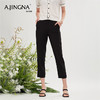 【商场同款】阿菁娜修身直筒八分小脚裤A28X210031 商品缩略图0