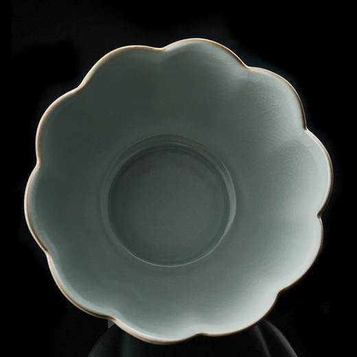 【丰子汝窑】莲花温碗 天青汝窑 茶洗 特大号家用笔洗水盂收纳碗 商品图6