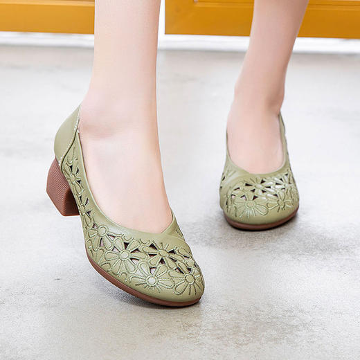 夏新中老年真皮女鞋妈妈鞋WZ3391 商品图7