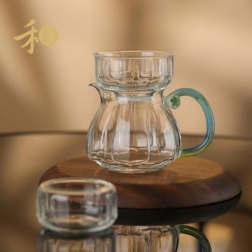禾器幻彩新品 莲君滤网  高硼硅玻璃茶漏 激光打孔 茶道配件 过滤 商品图1