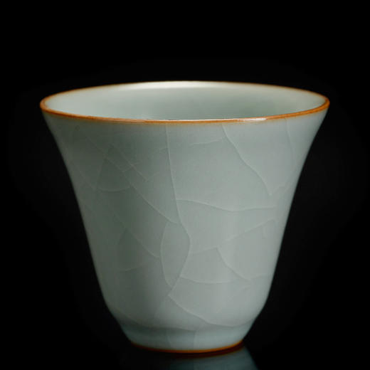 【丰子汝窑】【天青高心杯2入】茶杯手工开片主人杯陶瓷汝瓷单杯子个人品茗杯功夫茶具 商品图5