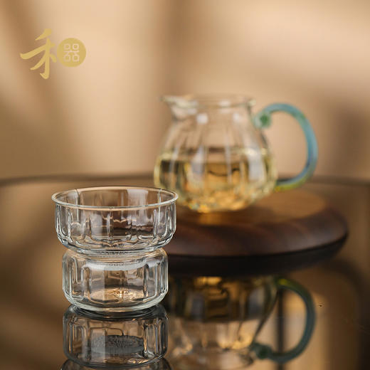 禾器幻彩新品 莲君滤网  高硼硅玻璃茶漏 激光打孔 茶道配件 过滤 商品图5
