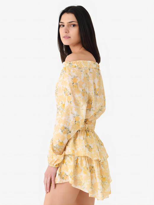 LOVESHACKFANCY - POPOVER DRESS - LEMON DAYDREAM - 连身裙 - 黄色 商品图1