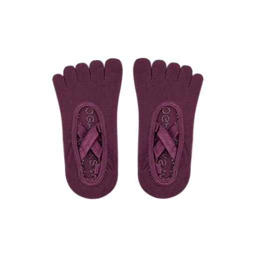 F1057交叉绑带五趾袜 瑜伽袜子 防滑袜 运动袜 商品图9