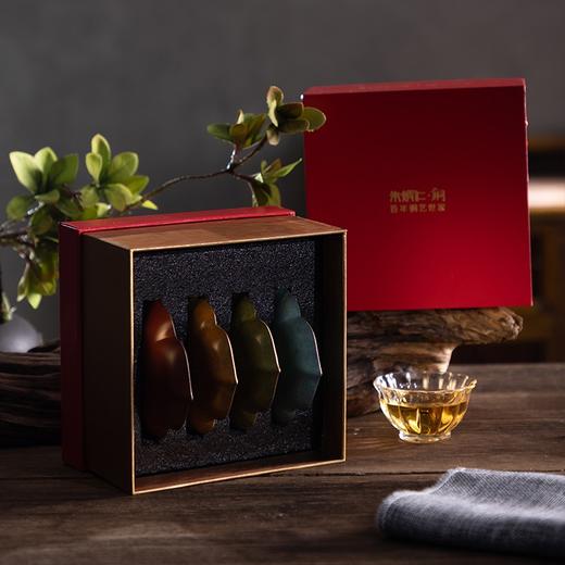 朱炳仁铜 茶道创意四季彩金碟茶盘茶碟茶托手工复古家用铜茶杯垫 商品图4