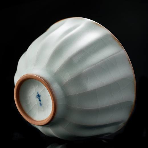 丰子汝窑【葵花杯2入】茶杯汝瓷功夫茶具主人对杯陶瓷单杯品茗杯茶盏礼盒装 商品图9