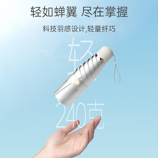 左都 ZD156钛银渐变系列手动防晒伞 商品图3