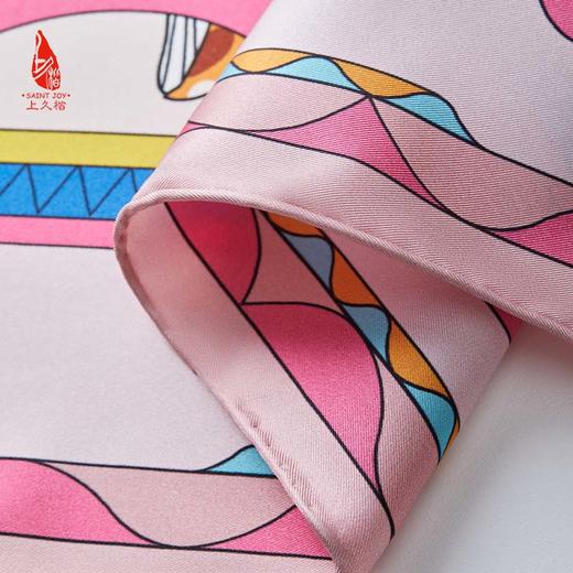 SAINTJOY/上久楷 双面印花真丝方巾  梦幻时空  FJS22045-1 商品图13