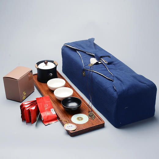 金镶玉茶具套装-纸盒茶叶布包款 商品图3