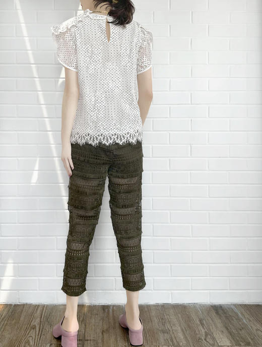 TYNVIE 包边荷叶边装饰上衣 商品图8