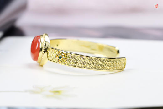 南红保山冰红手镯【蔷薇】 商品图4