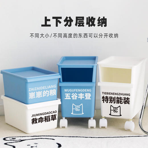 【宠物用品】-DIY贴纸宠物猫咪零食收纳箱 商品图3