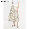 NEELLY纳俪商场同款夏季天丝半身裙女中长款可爱蛋糕裙显瘦时尚N23061E01204 商品缩略图0