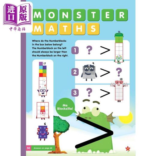 【中商原版】Numberblocks Annual 2021 数字积木字母积木动画年鉴2021 英文原版进口 儿童早教认知游戏书 启蒙图画书精品童书 商品图2