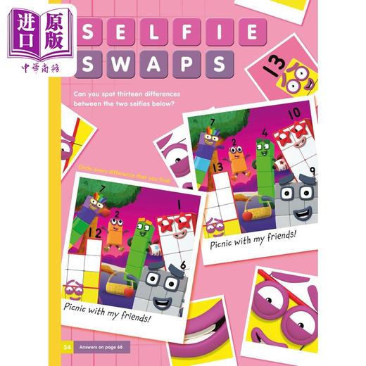 【中商原版】Numberblocks Annual 2021 数字积木字母积木动画年鉴2021 英文原版进口 儿童早教认知游戏书 启蒙图画书精品童书 商品图3