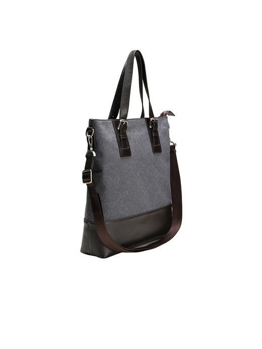 callisto咖色全聚酯纤维手提包 SMCBC009BR 商品图1