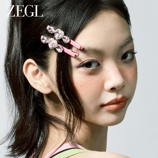 ZEGL爱心y2k多巴胺发夹女后脑勺一字夹鸭嘴夹侧边可爱发饰头饰品 商品图7