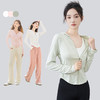 西遇白色冰丝防晒衣女新款户外防紫外线修身轻薄短款外套套D0031314 商品缩略图0