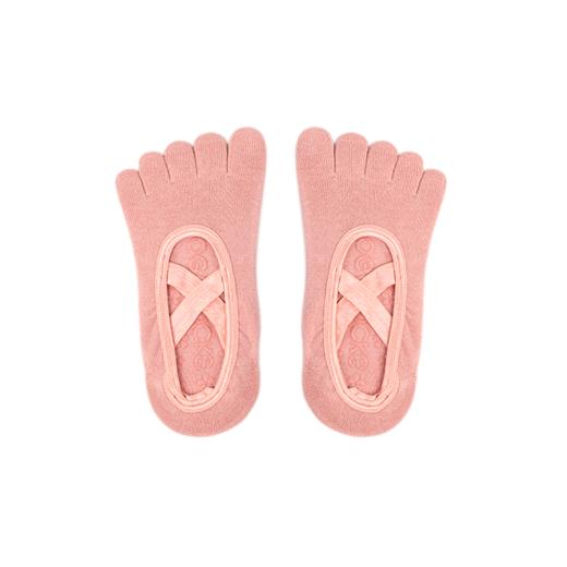 F1057交叉绑带五趾袜 瑜伽袜子 防滑袜 运动袜 商品图7