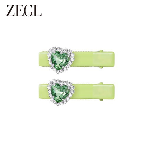 ZEGL爱心y2k多巴胺发夹女后脑勺一字夹鸭嘴夹侧边可爱发饰头饰品 商品图4