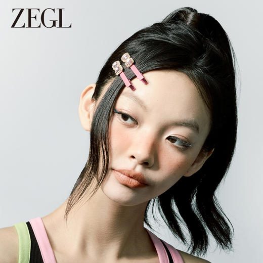 ZEGL爱心y2k多巴胺发夹女后脑勺一字夹鸭嘴夹侧边可爱发饰头饰品 商品图5