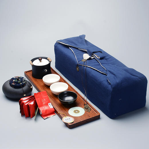 金镶玉茶具套装-纸盒茶叶布包款 商品图4
