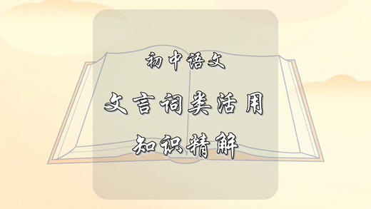 初中语文文言词类活用知识精解 商品图0