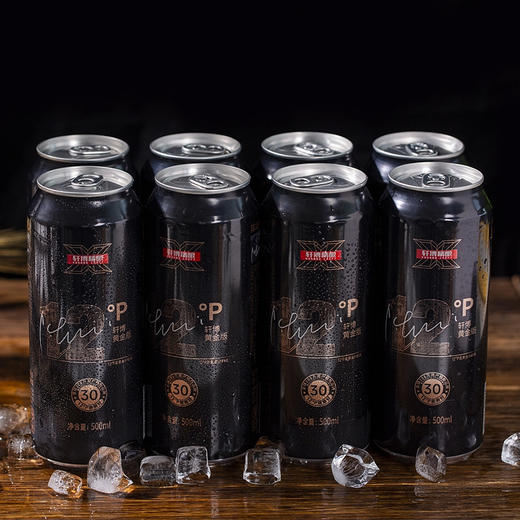 【500ml*12罐装】轩博 黄金版精酿啤酒 500ml1瓶，色泽金黄 醇正浓郁 商品图7