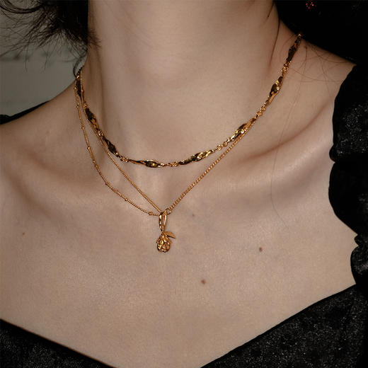 MINT THERAPY 液态蔷薇花项链 商品图0