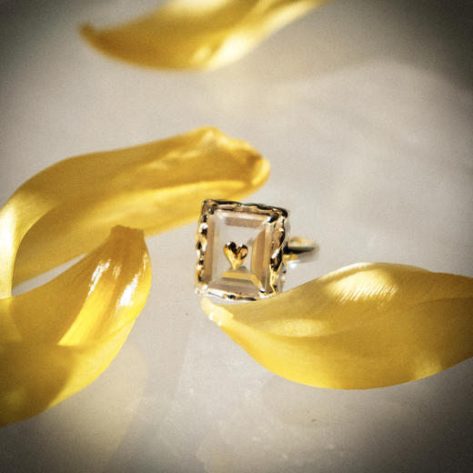 MINT THERAPY 白水晶液态肌理宝石戒指 商品图4