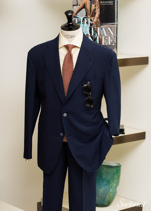 Orazio Luciano Seersucker Wool Suit 商品图0