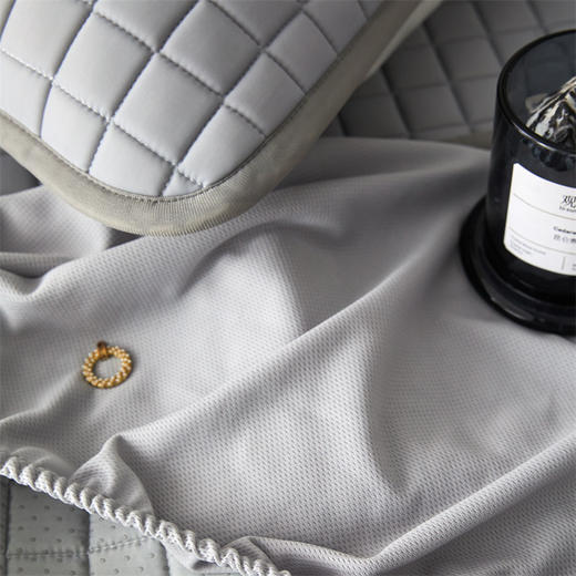 【武汉】银鹏汉棉乳胶席床笠三件套-米兰灰（凉席180*200cm+枕套48*74cm*2) 商品图12