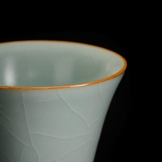 【丰子汝窑】【天青高心杯2入】茶杯手工开片主人杯陶瓷汝瓷单杯子个人品茗杯功夫茶具 商品图8