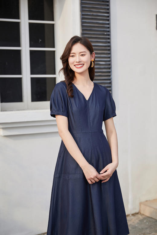 奇威  天丝仿牛仔连衣裙0DB03110 商品图3