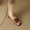 复古简约，纯色一字平底凉鞋WXJ-W1034-8 商品缩略图3