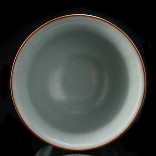 丰子汝窑【葵花杯2入】茶杯汝瓷功夫茶具主人对杯陶瓷单杯品茗杯茶盏礼盒装 商品图7