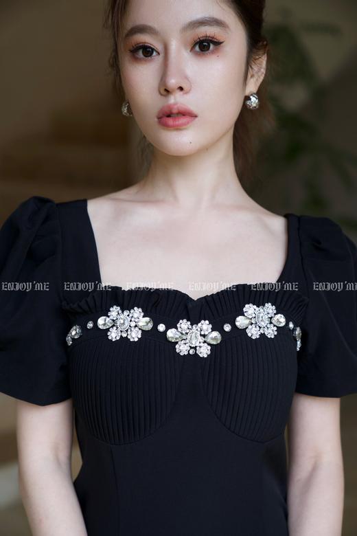 【门店同款】夏季泡泡袖钉钻短西装裙 150999577 商品图2