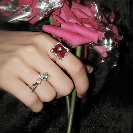 MINT THERAPY 液态蔷薇花戒指 商品图3