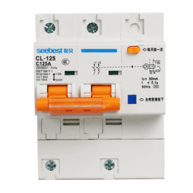 漏电/CL-125(升级)/白色/125A/C型(大体积)/2P
