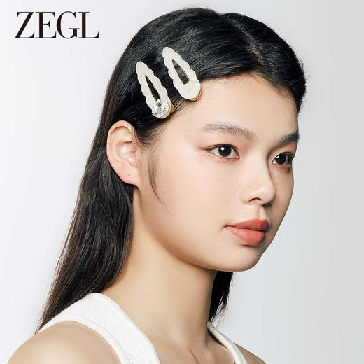 ZEGL爱心发夹女多巴胺后脑勺一字夹鸭嘴夹侧边边夹可爱发饰头饰品 商品图4