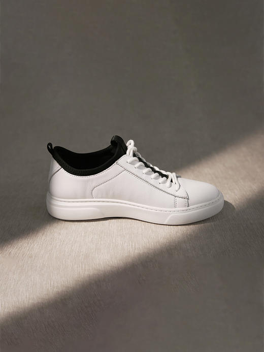 callisto白色牛皮革男士休闲鞋  FOSHC019WH 商品图0