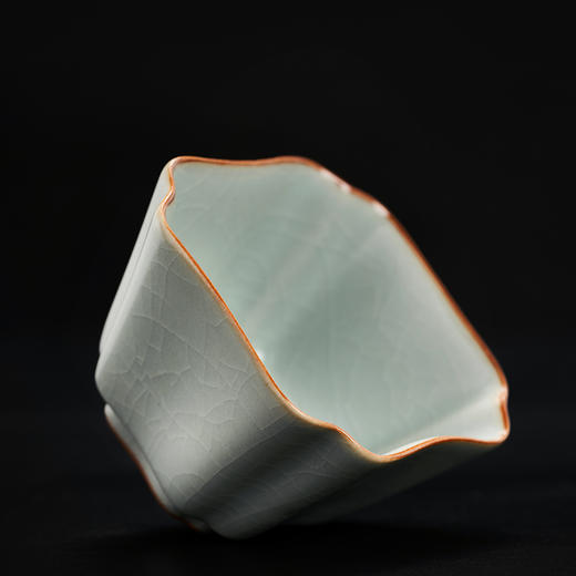 丰子汝窑 四方杯 天青汝瓷开片品茗茶杯主人杯单杯茶盏礼品 商品图6