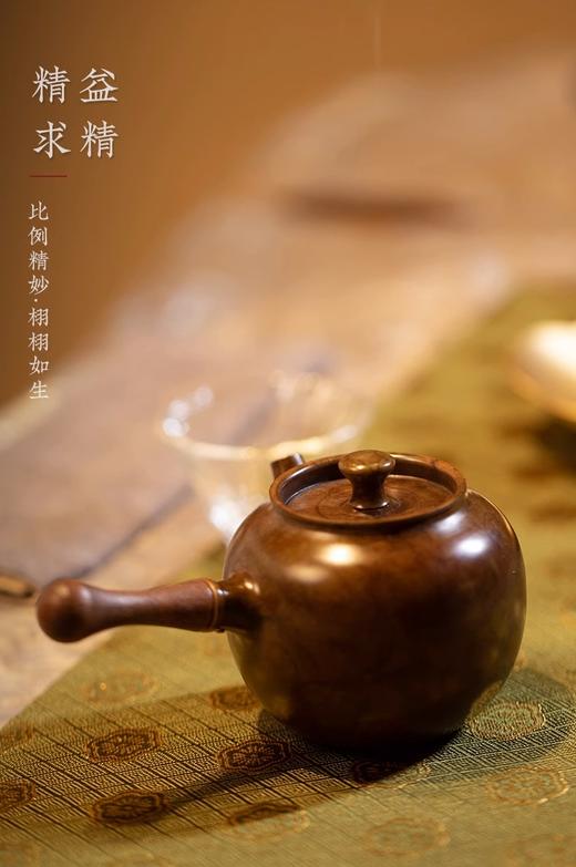 朱炳仁铜手工壶单人便携泡茶壶功夫茶具五福茶礼套装 商品图0