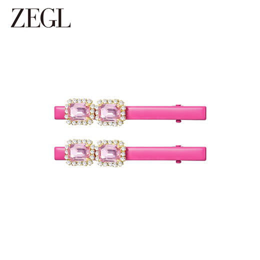 ZEGL爱心y2k多巴胺发夹女后脑勺一字夹鸭嘴夹侧边可爱发饰头饰品 商品图2