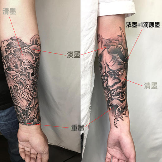 墨道纹身色料套装 OG黑灰色阶纹身色料套装惊蛰纹身器材 商品图6