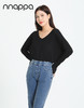 nnappa长款显瘦V领长袖7102 商品缩略图3