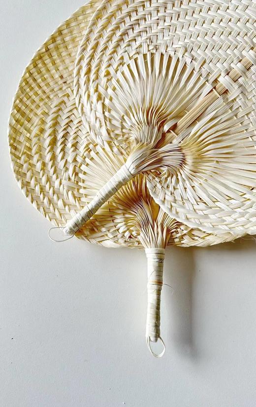 【应季好物】纯手工特色桃形竹编扇子2把（编织而成有点毛糙 介意慎拍） 商品图3